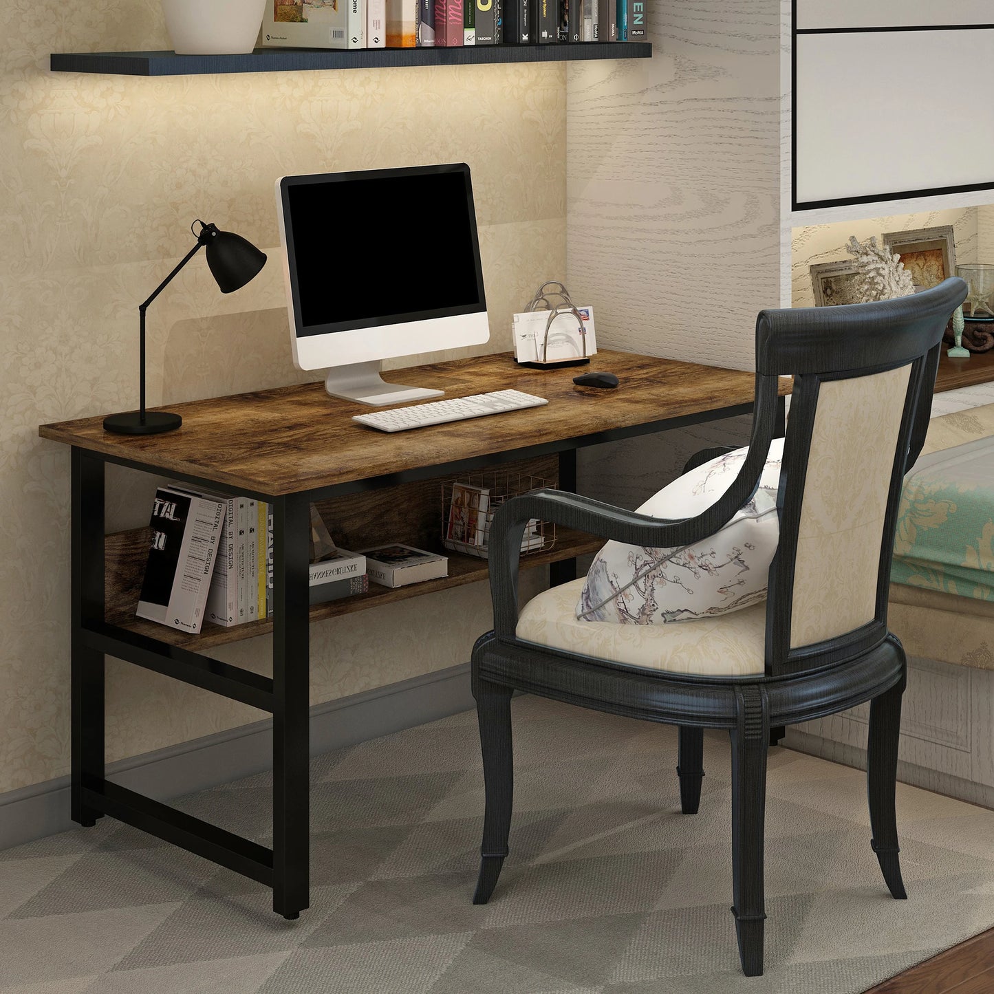 Multi-Purpose Metal Frame Computer Desk