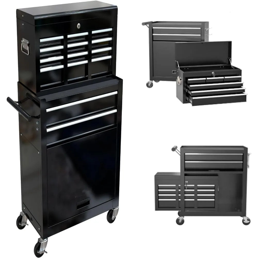 Rolling Tool Storage Chest with Drawers with Locking System