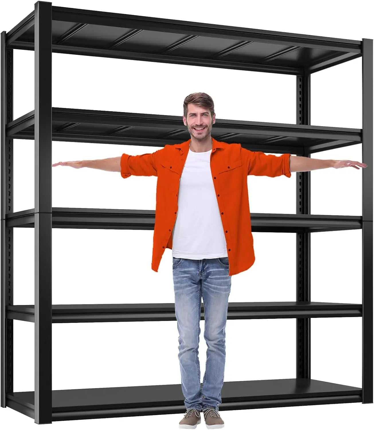 Adjustable 5 Tier Metal Heavy Duty Storage Shelves