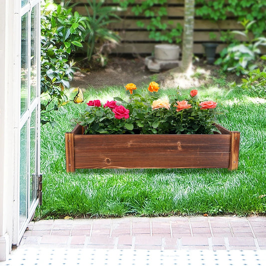 Large Wooden Elevated Planter Box