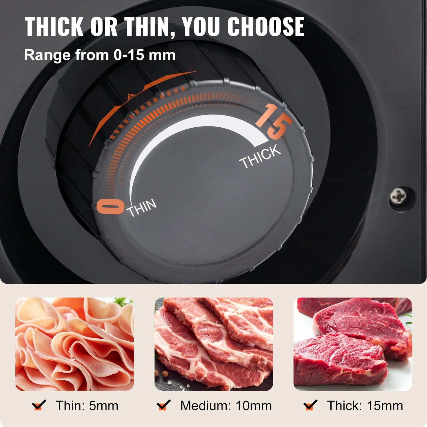 Electric Meat Slicer for cutting Deli Cold Food