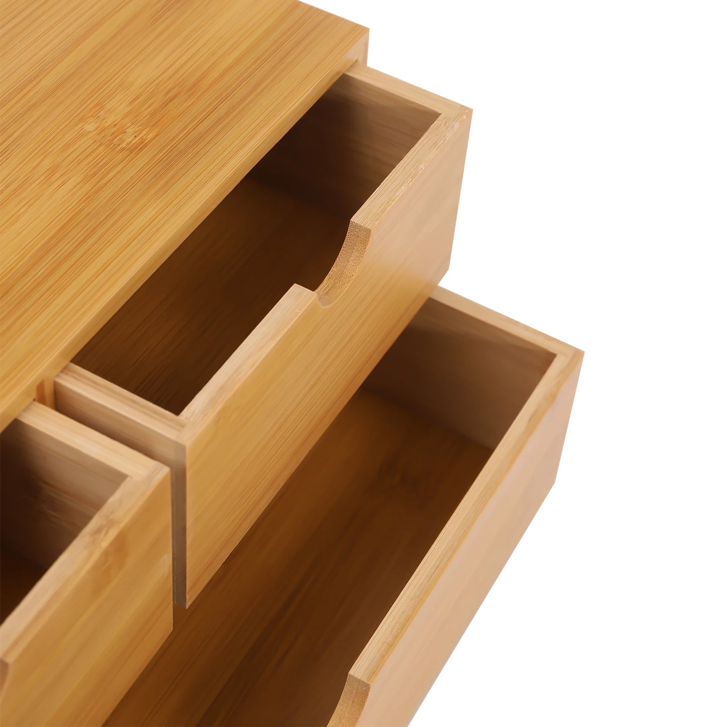 Mini Bamboo Drawer Storage Desktop Organizer