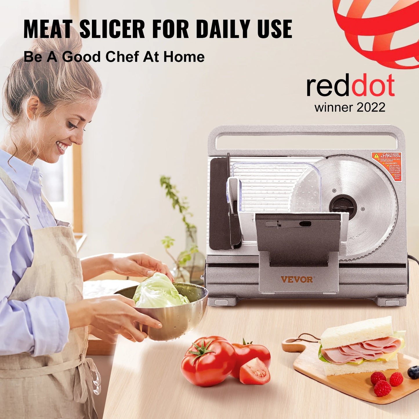 Electric Meat Slicer for cutting Deli Cold Food