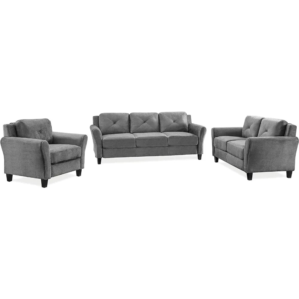 Dark Gray Sofa Living Room Set