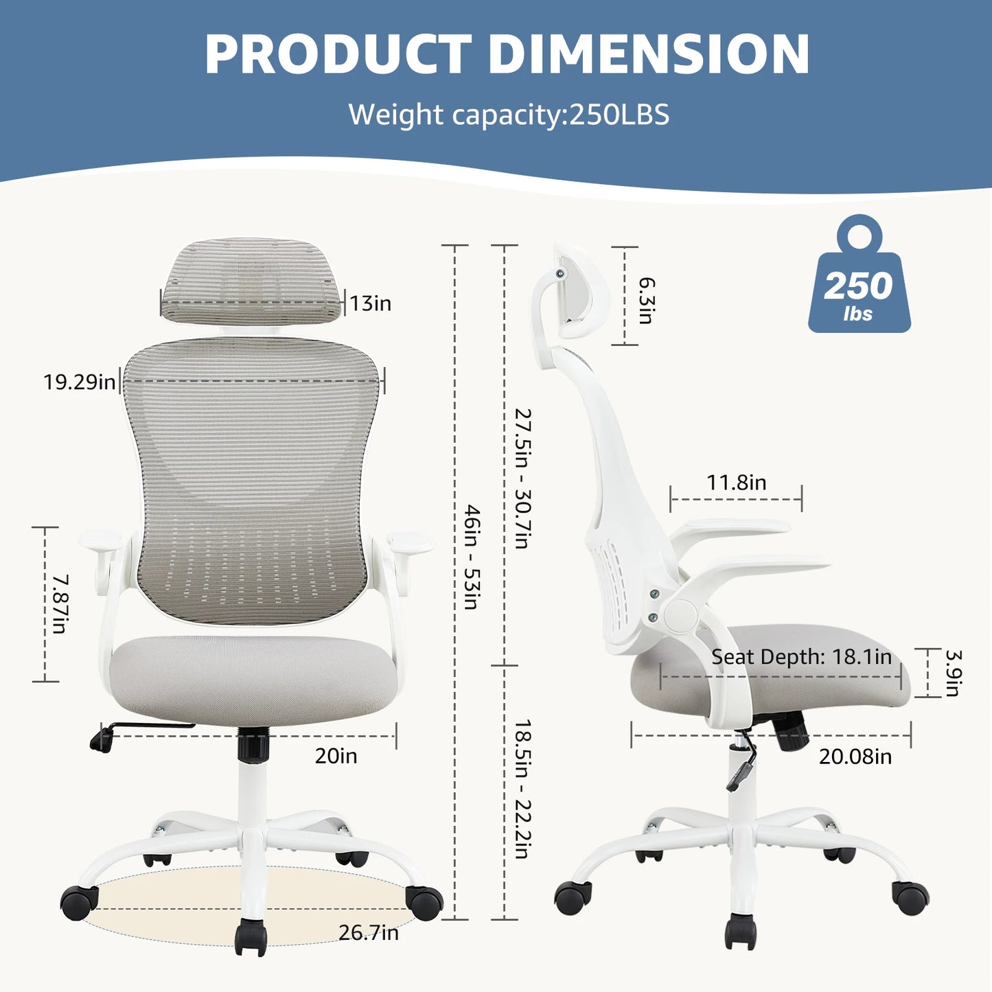 Mesh Ergonomic Office Computer Desk Chair