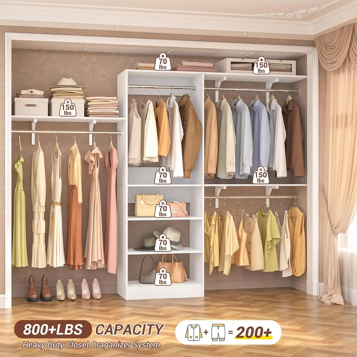 96'' Closet Organizer