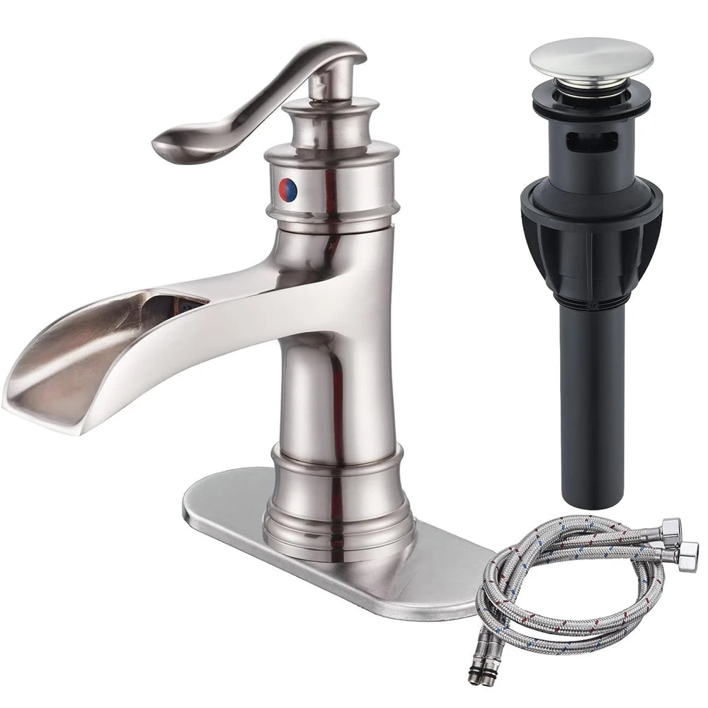 Waterfall Bathroom Faucet Single Handle