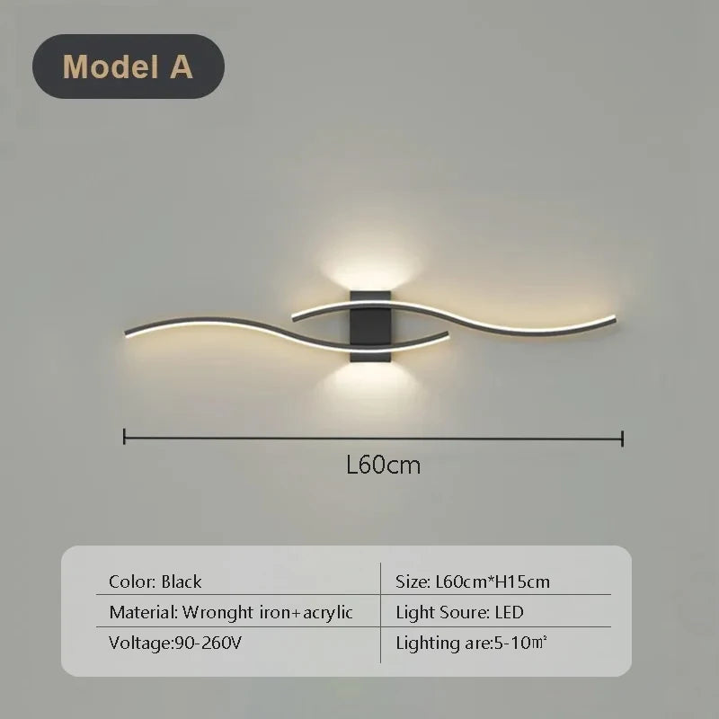 Modern LED Strip Wall Lamp