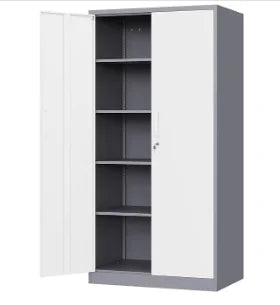 Metal Storage Cabinet with Doors & Adjustable Shelves