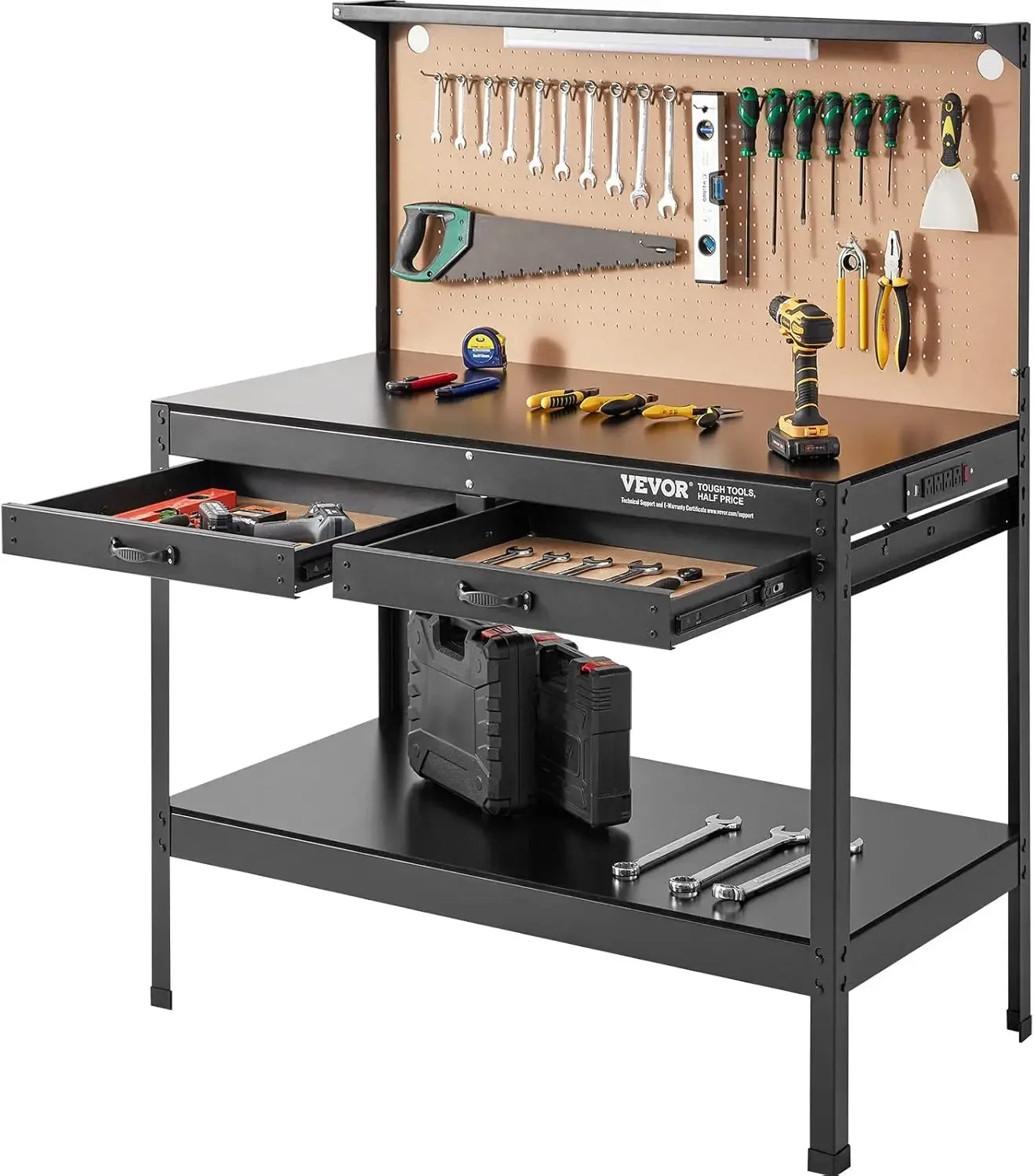 Heavy Duty Steel Workbench