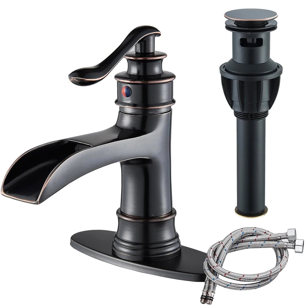 Waterfall Bathroom Faucet Single Handle